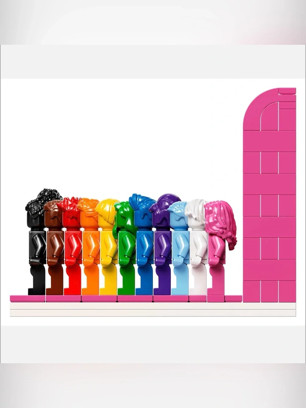 NWT LEGO Everyone Is Awesome 40516 Rainbow Display Set 346 Pieces